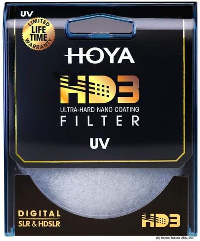 مجموعة مرشحات هويا 77 ملم HD3 للأشعة فوق البنفسجية والمستقطب الدائري - مع قطعة قماش من الألياف الدقيقة in Kuwait