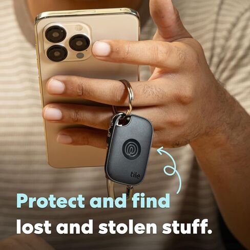 Tile by Life360 Pro (2024) - Powerful Bluetooth Tracker, Key Finder and Item Locator for Keys, Bags and More. Both iOS and Android Compatible. Phone Finder. 1-Pack (Black) in Saudi Arabia
