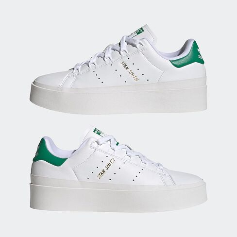 حذاء رياضي نسائي من adidas Originals Stan Smith Bonega، أبيض/أبيض/أخضر، 10 in Saudi Arabia
