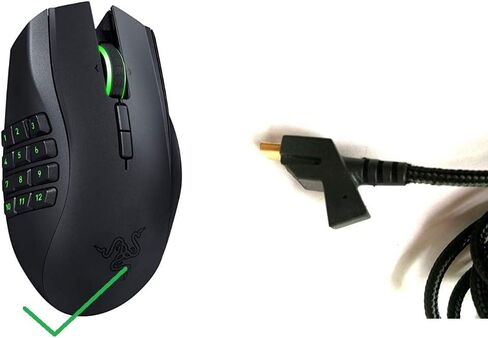 USB Mouse Charging Cable & Cord for Razer Naga Epic Chroma MMO Wireless Gaming Mouse (Not Work for Razer Epic Wireless Mouse and Others) in Saudi Arabia