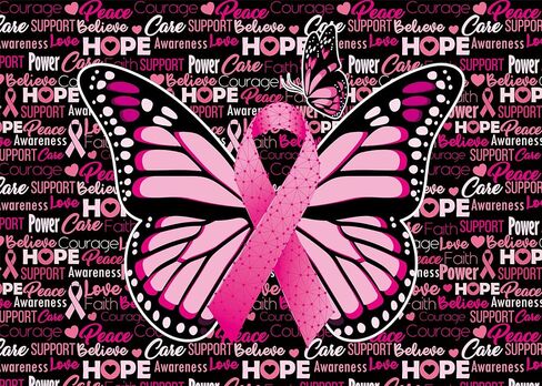 Breast Cancer Awareness Backdrop October Pink Ribbon Breast Cancer Photography Background Breast Cancer Charity Activities Home Office Party Awareness Decorations 8x6FT in Saudi Arabia