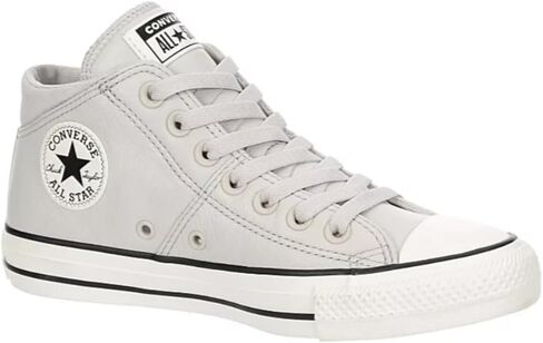 Converse Unisex Chuck Taylor All Star Madison Ox Mid High Leather Sneaker - Lace up Closure Style - Pale Putty/Egret/Black 6.5 in Saudi Arabia