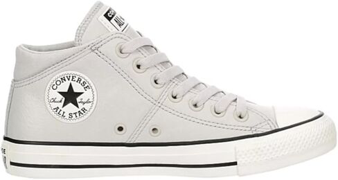 Converse Unisex Chuck Taylor All Star Madison Ox Mid High Leather Sneaker - Lace up Closure Style - Pale Putty/Egret/Black 6.5 in Saudi Arabia