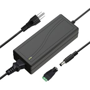 5V 1A Power Supply Adapter, 5V 1A AC DC Adapter, AC 100-240V to DC 5V, 5.5X 2.5mm DC Plug, Input 110V-240V, Output 5V 1A 5W, with DC Female Connector for Camera Route Hub CCTV, etc