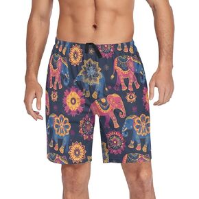Pajama Shorts for Men Men's Pajama Bottoms Sleepwear Sleep Lounge Short，S