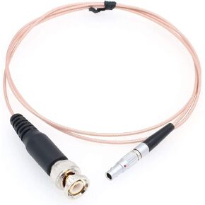 SZRMCC BNC Male to 00B 4 Pin Male SYNC Time Code Input Cable for Red Epic Scarlet DSMC2 Camera (Thin Flexible Cable)