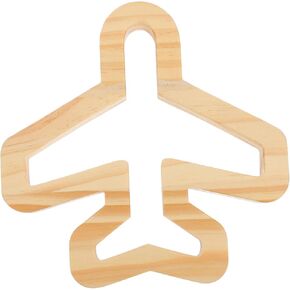 Solid Wood Airplane Wall Sticker Vintage Plane Wall Kids Airplane Shape Sticker Wall Figurines Vintage Airplane Wall Art Nordic Decor Wooden Plane Decal Wallpaper Child Pine Wood