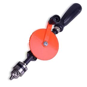 3/8" Double Pinion Handdrill 1.5-10mm Capacity Manual Drilling Tool, Safe Hand Drill, Great for Kids