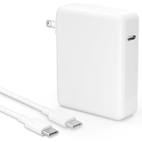 Replacement Mac Book Pro Charger, 87W USB C Power Adapter Compatible with 13/14/15 Inch After 2016, for Mac Book Air After 2018, Works 67W 61W 30W 29W, Include Charge Cable（6.6Ft）
