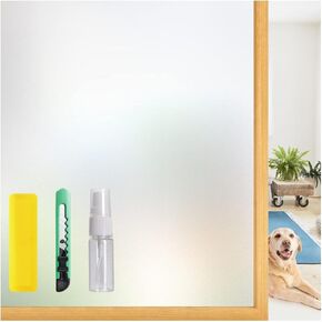Rainbow Window Privacy Film - 3D Decorative, Stained Glass Window Decals, UV Protection, Removable, Peep-Proof, Static Cling, Heat Control Window Stickers(Rainbow, 17.5 x 157.5 Inch)