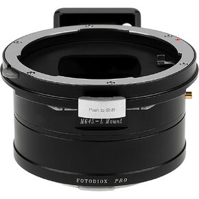 Fotodiox Pro Lens Mount Shift Adapter - Compatible with Mamiya 645 (M645) Mount Lens to L-Mount Alliance Mirrorless Camera Body