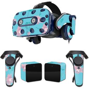 MightySkins Skin Compatible with HTC Vive Pro VR Headset - Water Flowers | Protective, Durable, and Unique Vinyl Decal wrap Cover | Easy to Apply, Remove, and Change Styles | Made in The USA