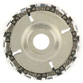 SS478 22 Tooth 4" Fine Cut Angle Grinder Disc and Chain - 7/8" Arbor