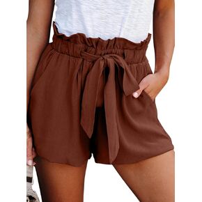 Dokotoo Shorts for Women Lounge High Waisted Cute Casual Shorts Summer Vacation Beach Cruise Outfits for Women 2024 Resort Wear Flowy Shorts Womens Clothes Fashion Shorts
