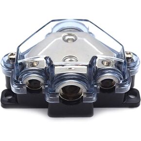 S SYDIEN 2Pcs 1 in 5 Ways Out Way Power Distribution Block 0/2/4 Gauge in 2/4/8 Gauge Out Car Audio Splitter Power Ground Distributor Blocks