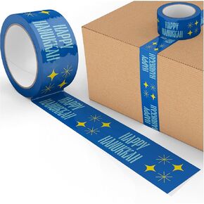 Merry Christmas Snowflake Decorative Packing Tape Cute Holiday Packaging and Shipping Tape - Green Pink, 1.88" x 110 Yards (330 feet)