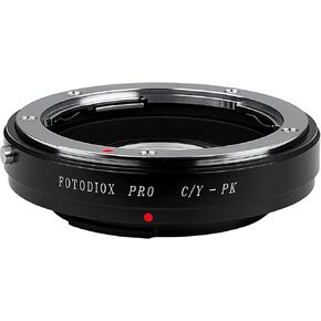 Fotodiox PRO Lens Mount Adapter, Contax Yashica (C/Y) Mount Lens to Pentax K (PK) Mount DSLRS Cameras, CY-PK PRO