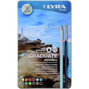 LYRA Graduate Aquarell Colored Pencil Set, Assorted Colors, Set of 36 (2881360)