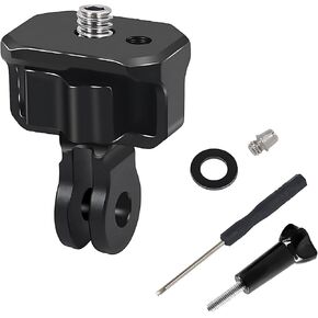 Camera Tripod Conversion Adapter, Aluminum Mount Adapter，Suitable for Gopro Hero/ Insta360 Ace Pro,One X3,X2,X One Rs, R/Sjcam/Action Camera and Other Standard 1/4 Inch Accessories（Upgraded Version）