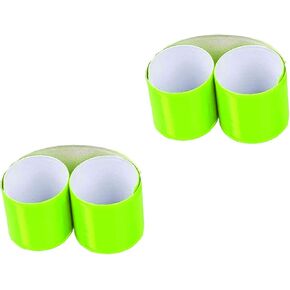 HiVisible Reflective Bands for Night Walking Reflective Arm Bands for Runners Reflective Wristbands Reflective Ankle Bands Cycling Reflective Running Gear Bike Pant Leg Strap Bicycle Pants Clips