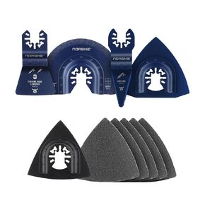 Norske Tools NOTP268 10PCS Handyman Essentical Oscillating Tool Accessory Set