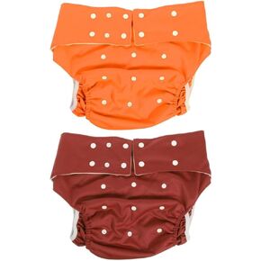 ARTIBETTER 2pcs Adult Diaper Pants Elderly Incontinence Nappy Reusable Adult Diaper Cloth Diaper Diapers Adult Disabled Nappy Men's Underwear Elderly Diaper Brushed Fabric Aldult Wipes Miss