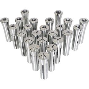 GXYWADY 1/32-1 Inch R8 Collet Female Thread 7/16-20 for Various R8 Mill Spindle Taper Holes 29 Pcs