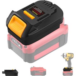 Battery Adapter for DeWalt 20v MAX Cordless Tools,MAN20DL Adapter for Craftsman V20 (NOT Old 20v) Convert to for DeWalt 20v Lithium Batteries(Adapter Only)