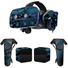 MightySkins Skin Compatible with HTC Vive Pro VR Headset - Blue Storm | Protective, Durable, and Unique Vinyl Decal wrap Cover | Easy to Apply, Remove, and Change Styles | Made in The USA