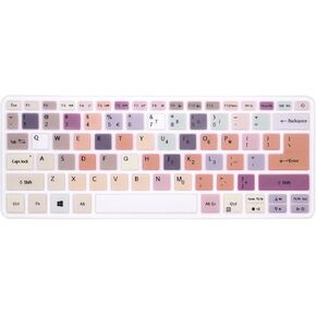 غطاء لوحة مفاتيح من السيليكون لجهاز Acer 2020-18 Flagship Swift 3 14 بوصة، Swift 3 SF314-52/53/54/55/56/57، Aspire S 13 S5-371 S5-371T 13.3 بوصة، Swift 5 14 بوصة SF514، لشركة Acer سبين 5 SP513 - لون أخضر مختلط