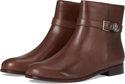 Lauren Ralph Lauren Women's Brooke Burnished Leather Bootie in Saudi Arabia