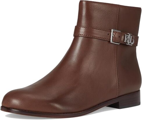 Lauren Ralph Lauren Women's Brooke Burnished Leather Bootie in Saudi Arabia
