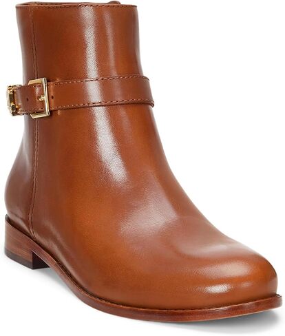 Lauren Ralph Lauren Women's Brooke Burnished Leather Bootie in Saudi Arabia
