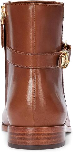 Lauren Ralph Lauren Women's Brooke Burnished Leather Bootie in Saudi Arabia