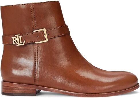 Lauren Ralph Lauren Women's Brooke Burnished Leather Bootie in Saudi Arabia