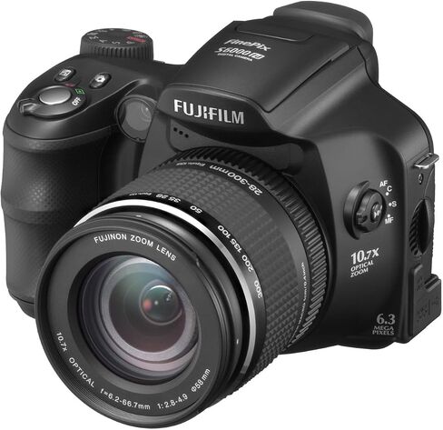 كاميرا Fujifilm Finepix S6000fd الرقمية بدقة 6.3 ميجابكسل مع تكبير بصري بزاوية واسعة 10.7x مع تثبيت الصورة (متجدد)، أسود in Saudi Arabia