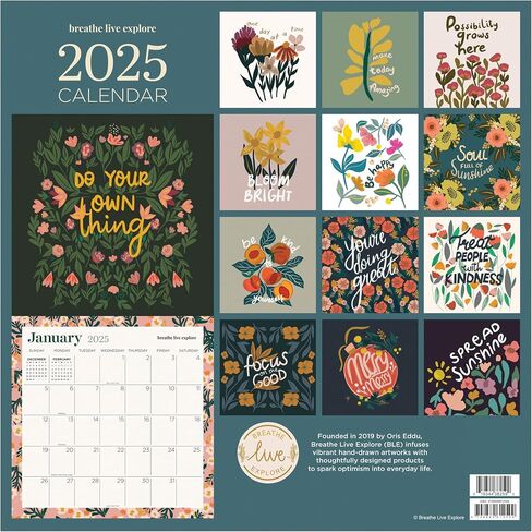 TF PUBLISHING 2025 Mom's Manager Wall Calendar | Large Grids for Appointments and Scheduling | Vertical Monthly Wall Calendar 2025 | Home and Office Organization | Premium Matte Paper | 12"x12" in Saudi Arabia