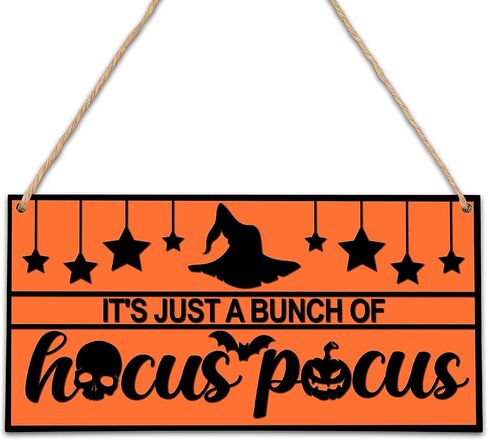 It's Frickin Bats Halloween Horror Decor, Halloween Wooden Door Sign for Front Door Room Decor, Halloween Party Decorations for Bedroom Nursery Playroom Wall Art (5"x10") -wswood-A02 in Saudi Arabia