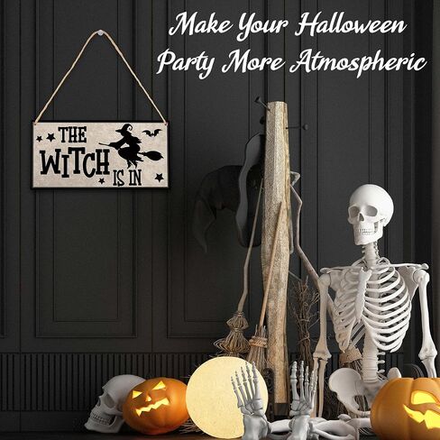 It's Frickin Bats Halloween Horror Decor, Halloween Wooden Door Sign for Front Door Room Decor, Halloween Party Decorations for Bedroom Nursery Playroom Wall Art (5"x10") -wswood-A02 in Saudi Arabia