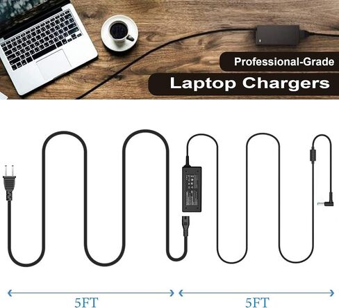 Universal Chromebook Charger USB C for 65W 45W Hp USB-C Laptop Charger,Replacement for Lenovo Thinkpad/Yoga,Dell Chromebook 3100,Latitude 5420,Asus,Samsung,Acer,Google Series Type C Power Adapter Cord in Saudi Arabia
