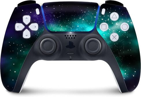 TACKY DESIGN Galaxy Skin Compatible with PS5 Skin, Vinyl 3M Stickers Compatible with PS5 Controller Skin Decal, Full Wrap Compatible with PS5 Controller Cover in Saudi Arabia