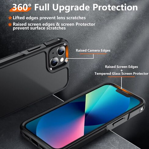 Red2Fire 2024 New for Samsung Galaxy S24 Ultra Case, [Built-in Screen Protector][Touch Sensitive][Anti-Scratch][Military Grade Shockproof] Full Body Protection Case for S24 Ultra 5G 6.8 inch in Kuwait