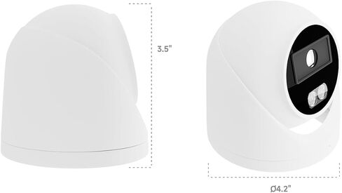 4MP 2K PoE Dome IP Security Camera, Built-in Mic Night Vision, Outdoor/Indoor, Full Metal in Saudi Arabia