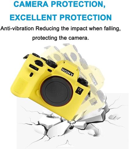 Easy Hood Camera Case for Sony Alpha 1 A1 Digital Camera, Anti-Scratch Soft Silicone Rubber Case Protective Body Housing Protector Skin Cover(White) in Saudi Arabia