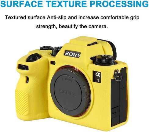 Easy Hood Camera Case for Sony Alpha 1 A1 Digital Camera, Anti-Scratch Soft Silicone Rubber Case Protective Body Housing Protector Skin Cover(White) in Saudi Arabia