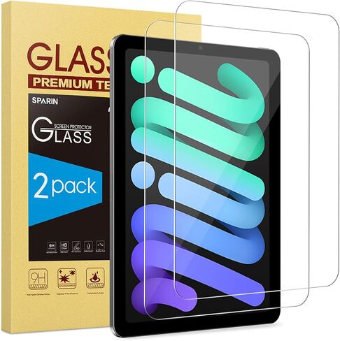 SPARIN 2 Pack Screen Protector for iPad Air 11 Inch M2 2024 (6th Generation), Tempered Glass Film with Easy Installation Tray, Apple Pencil Compatible Case Friendly Scratch Resistant in Saudi Arabia