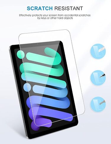 SPARIN 2 Pack Screen Protector for iPad Air 11 Inch M2 2024 (6th Generation), Tempered Glass Film with Easy Installation Tray, Apple Pencil Compatible Case Friendly Scratch Resistant in Saudi Arabia
