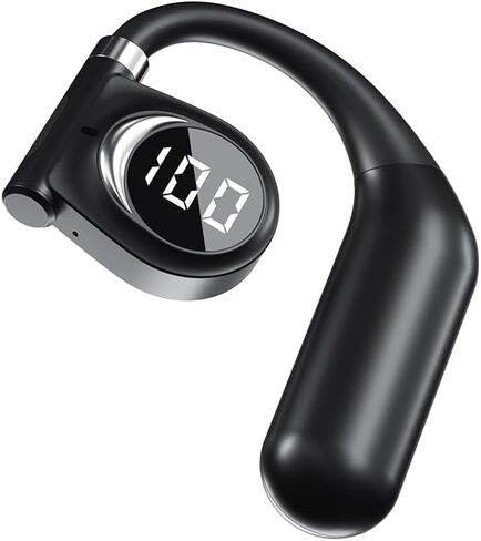 100 Hours Playtime Neckband Bluetooth Headphones with Digital Display, in Ear Wireless Earphones with Noise Cancelling Microphone, Bluetooth 5.2, USB-C Fast Charging, for Workout Running Sport Work in Saudi Arabia