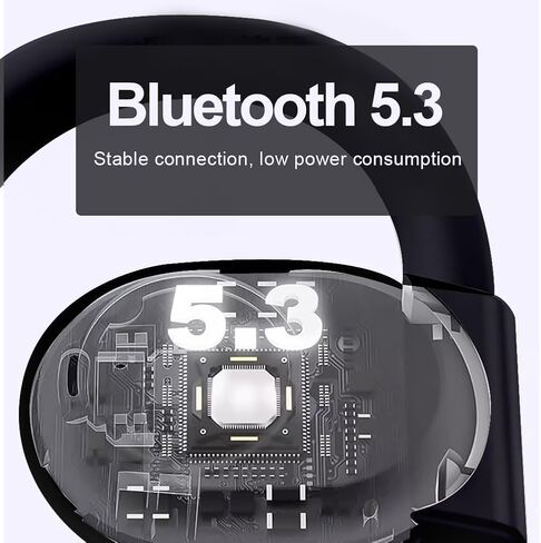 100 Hours Playtime Neckband Bluetooth Headphones with Digital Display, in Ear Wireless Earphones with Noise Cancelling Microphone, Bluetooth 5.2, USB-C Fast Charging, for Workout Running Sport Work in Saudi Arabia