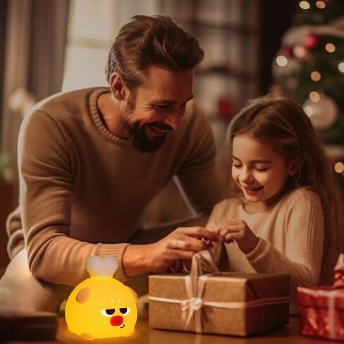 YuanDian Dog Night Light - Gift for Adults, Teens and Babies. Decorate Kids' Bedroom with Cute Silicone Chicken Leg Shaped Dog Nightlights - Christmas Birthday Gift for Children and Toddlers in Saudi Arabia